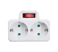 Station d'alimentation polyvalente, adaptateur de voyage européen compact, prises Schuko avec terre, idéale pour les voyageurs et les étudiants,