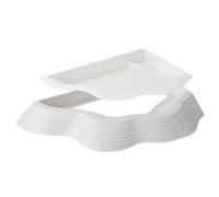 Station d'alimentation pour amphibiens - Design fendu - Bol en ABS amovible - Pour boire et manger - Réservoir de reptiles - Décoration pour tortues