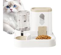 Station d'alimentation pour animaux de compagnie - Récipient à boisson par gravité, kit de service de repas | Structure compacte de Construction en plastique Durable fournissant un système de recharge