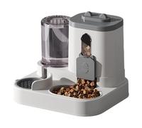 Station d'alimentation pour chat avec son propre remplissage et station d'eau 2 l Capacité d'alimentation 1 L Réservoir d'humidité Force d'attraction pour les petits animaux Poids combiné Fournisseur
