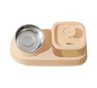 Station d'alimentation pour chat - Grande capacité - Anti-déversement - Séparation sèche et humide - Fontaine pour animaux domestiques - 31 x 11 x 15 cm