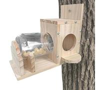 Station d'alimentation pour écureuils - Mangeoire pour écureuils, barre à noix | Boîte en bois pour jardin, jardin, tamias, noix et arachides