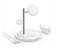 Station d'alimentation pour iPhone, AirPods Pro et iWatch, 15 W + chargeur et câble Type-C, 40 W - Anker (B25M3321) - Blanc