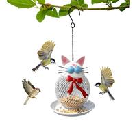 Station d'alimentation pour oiseaux - Unité résistante aux prédateurs en métal, distributeur de jardin à suspendre | Solution d'alimentation extérieure Durable, pour jardin de pinsons, arrière-cour, b