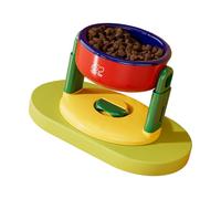 Station d'alimentation surélevée pour animaux de compagnie avec option de hauteur pour un repas confortable pour chien, gamelle ergonomique de couleur vive