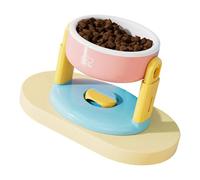 Station d'alimentation surélevée pour animaux de compagnie avec option de hauteur pour un repas confortable pour chien, gamelle surélevée de couleur vive réglable
