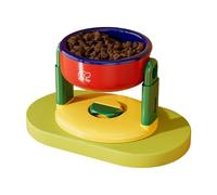 Station d'alimentation surélevée pour animaux de compagnie avec option de hauteur pour un repas confortable pour chien, gamelle surélevée de couleur vive réglable
