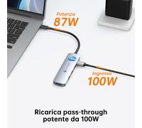 Station D'Ancrage USB-C Type-C THUNDERBOLT 100W Alimentation Portable Tablette
