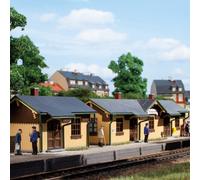 Station d'arrêt avec dépendances-HO 1/87-AUHAGEN 11358