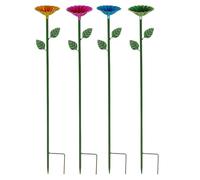 Station d'arrosage d'abeille pour jardin | 4 mangeoires pour pollinisateurs - Fournitures d'hydratation résistantes aux intempéries pour les fermes apicoles apicoles et habitats de papillons