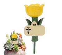 Station d'arrosage pour abeilles - Décoration en forme de fleur, mangeoires en résine pour l'hydratation, récipient de survie de la faune, unité de bassin peu profond avec tapis d'atterrissage