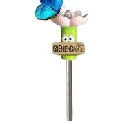 Station d'arrosage pour abeilles - Distributeur d'eau pour abeilles 8,5 cm | Fleurs en forme de fleur avec construction en résine, accent de jardin en plein air, bol d'hydratation pollinisateur