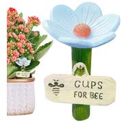 Station d'arrosage pour abeilles, flaqueurs de papillons, colibri, abreuvoir en forme de fleur, abreuvoir pour plantes bourdons, papillons et oiseaux - Plateau flottant en résine pour le jardin