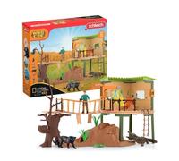 Station d'aventures sauvages avec animaux et accessoires, nombreux accessoires, Schleich 42507 Wild Life, jouet pour enfants dès 3