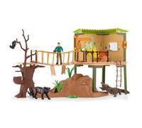 Schleich 42507 Station d'aventures Sauvages, dès 3 Ans, Wild Life - Coffret, 40 x 34.5 x 10.5 cm