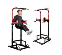 Station de barre de traction - Station de dips multifonction réglable en hauteur pour équipement d'entraînement de fitness à domicile