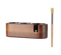 Station De Bourrage De Café, Support De Tapis De Tassement De Café Support Pour Filtre à Café En Bois, Espresso Tamper Kit 1 Station Tamper 51-54 mm 1 Brosse De Nettoyage Pour Machine à Café