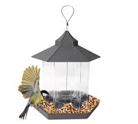 Station de capacité Zuntsutock avec 6 ports d'alimentation - mangeoire pour oiseaux d'extérieur, mangeoire à oiseaux à l'extérieur, la lumière de l'appel pour le regard des pieds, décorations