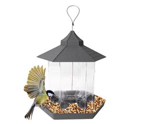 Station de capacité Zuntsutock avec 6 ports d'alimentation - mangeoire pour oiseaux d'extérieur, mangeoire à oiseaux à l'extérieur, la lumière de l'appel pour le regard des pieds, décorations