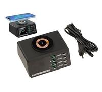 KALEA-INFORMATIQUE Station de Charge 110W Intelligente 8 Ports PD 45W, QC 3.0 18W et Induction 15W. Support de Charges Rapides en 5V 9V 12V 15V 20V jusqu'à 3A