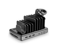 - Station de charge - 160 Watt - PD 2.0, PD 3.0, QC 3.0, QC 4.0, AFC, Power Delivery 3.1, Apple 2.4A, PD/PPS, USB BC 1.2 - 6 connecteurs de sortie (3