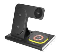 Station de charge 3 en 1 iPhone MagSafe 15W, AirPods, Apple Watch LinQ Noir