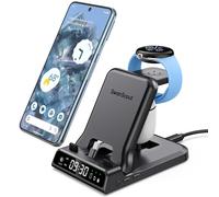 Station de Charge 3 en 1 pour Google Watch 3/2, 25W USB C Chargeur Rapide pour Pixel 10a/10 Pro/10 Pro XL/10/9a/9/8a/8/7/6/5/4, Pixel Buds Pro 2/2a/Buds, SwanScout 701G2