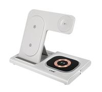Station de charge 3 en 1 pour iPhone MagSafe 15W, AirPods, Apple Watch Blanc