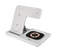 Station de charge 3 en 1 pour iPhone MagSafe 15W, AirPods, Apple Watch LinQ Blanc