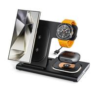 Station de Charge 3 en 1 pour Samsung Galaxy Series - Chargeur sans Fil pour iPhone 16/15/14/13/12, pour Samsung Galaxy S24/S23/S22/S21/S20 Plus/FE/Ultra Series