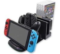 Station de charge 4-1 et Chargeur secteur USB-C UNDER CONTROL - Noir - Switch/Switch Lite