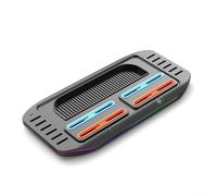 Station de charge 4 en 1 pour Switch 2 manettes avec lumières LED colorées, base de charge rapide de type C, 12 emplacements de stockage de cartes, indicateurs d'état pour console NS2, accessoire de