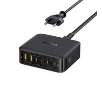 Station de charge 4 ports USB-C, 2 ports USB-A, 120 W - noire