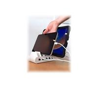 Station de charge - 5 connecteurs USBC - prise EU - Station de charge - 150 Watt - 10 connecteurs de sortie (5 x USB-C, 5 x USB Type A 4 pin) - Union
