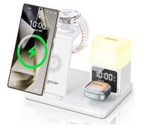 Station de charge à induction 6 en 1 - SWROSE -Station Charge 6-en-1, Induction Rapide pour Samsung S25 Ultra, Galaxy Watch