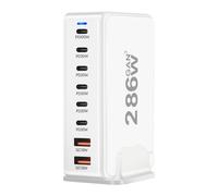 Station de Charge avec 8 Ports USB-C / USB Quick Charge GaN3 286W Blanc