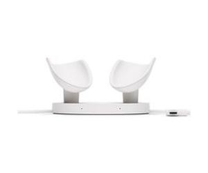 Station de charge compacte pour Meta Quest 3 et 3S Blanc lunaire Blanc lunaire E