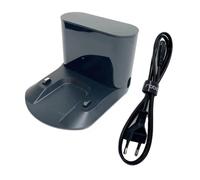 Station De Charge Compatible Avec Les Aspirateurs Robots Roborock S5 MAX/S6 Pure/S6 MaxV/S8/Q5 PRO/Q7 MAX/Q8 MAX/E4/E5/S7/S7 Plus/S8 - Pièces De Rechange(Black with Cable)