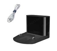Station de charge compatible avec Roborock S50 S51 S55 S5 MAX S6 S6MaxV E4 E5, pièces et accessoires de réparation for aspirateur robot(Black With cable)