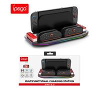 Station De Charge Compatible Switch 2 - Ipega - Base Multifonction Joy-Con Et Console, 4 Emplacements, Led Rgb, Design Compact