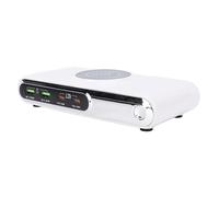Station de Charge de Bureau 72W, 6 Port Multiples Chargeur USB avec Chargeur sans Fil, ajusté pour Un Téléphone Portable Tablet Téléphone Digital Camera Mp3 (Prise UE)