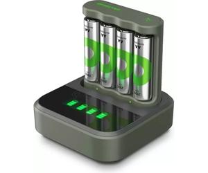 Station de charge de Piles GP Batteries ReCyko Everyday D451+ 4 piles AA 2100mAh