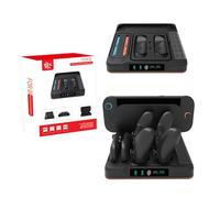 Station de charge d'éclairage RVB pour manette Switch 2 Pro, station d'accueil multifonction avec support de cartouche de jeu et ports USB 2.0 pour console Switch 2