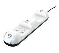 Station De Charge Duo Pour Manettes - Trust - Gxt251 - Blanc - Ps5