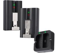Station De Charge Et 2 Packs De Batterie De Rechange, Pour Sonnette Caméra 2/3/4, Caméra Projecteur, Caméra Intérieure Et ExtérieureBatterie Li-Ion Rechargeable 6040 Mah 3,65 V[Gopro3895]
