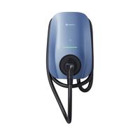 Station de charge EV Solplanet 22 kW, triphasée, NFC, WiFi, Bluetooth, RS485, Type 2, câble de 5 m, Bleu Morandi