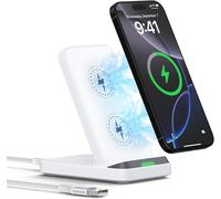 Station De Charge Inductive Sans Fil 15 W Pour Galaxy S25/S24 Ultra/S24/S23/S22/S21 Fe/S20,Google Pixel 9 Pro/8/8 Pro/7/6,Station De Charge Pour Iphone 16/15/14