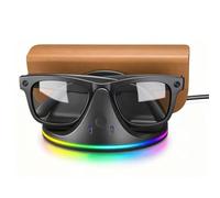 Station de Charge magnétique 2-en-1 Compatible avec Les étuis de Lunettes connectées Ray-Ban Meta Wayfarer/Skyler/Headliner et Oakley HSTNGEN1 & 2/Blazer/Scriber, Chargeur avec Voyant LED