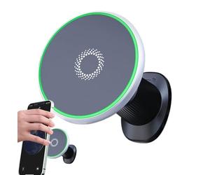 Station De Charge Magnétique pour Téléphone Portable - ABS en De Zinc 5 V 9 V, Adaptateur d'alimentation Automatique Rapide, Poignée avec Clip pour Prise d'air Universel | Accessoire Intérieur