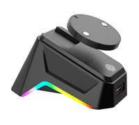 Station de charge magnétique RGB avec câble de charge USB-C/USB compatible avec les souris Logitech/Razer G502/G903/G309/G703 et GPROX